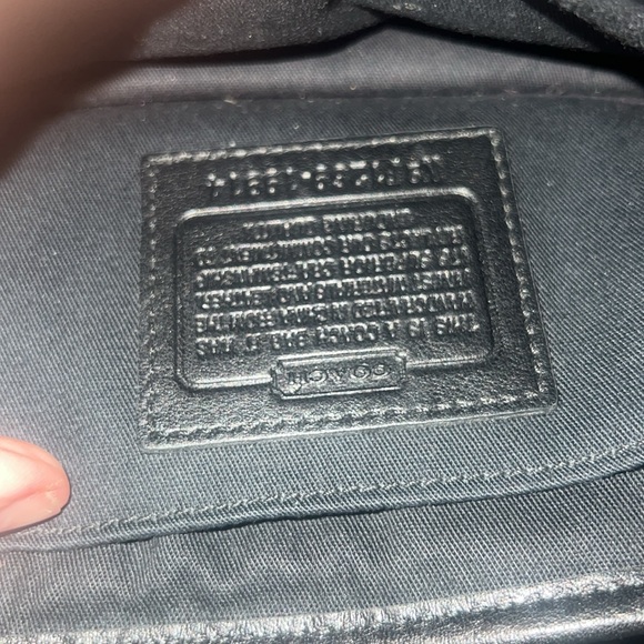 Coach Black leather Turnlock Crossbody Bag —NO STRAP - Picture 10 of 11